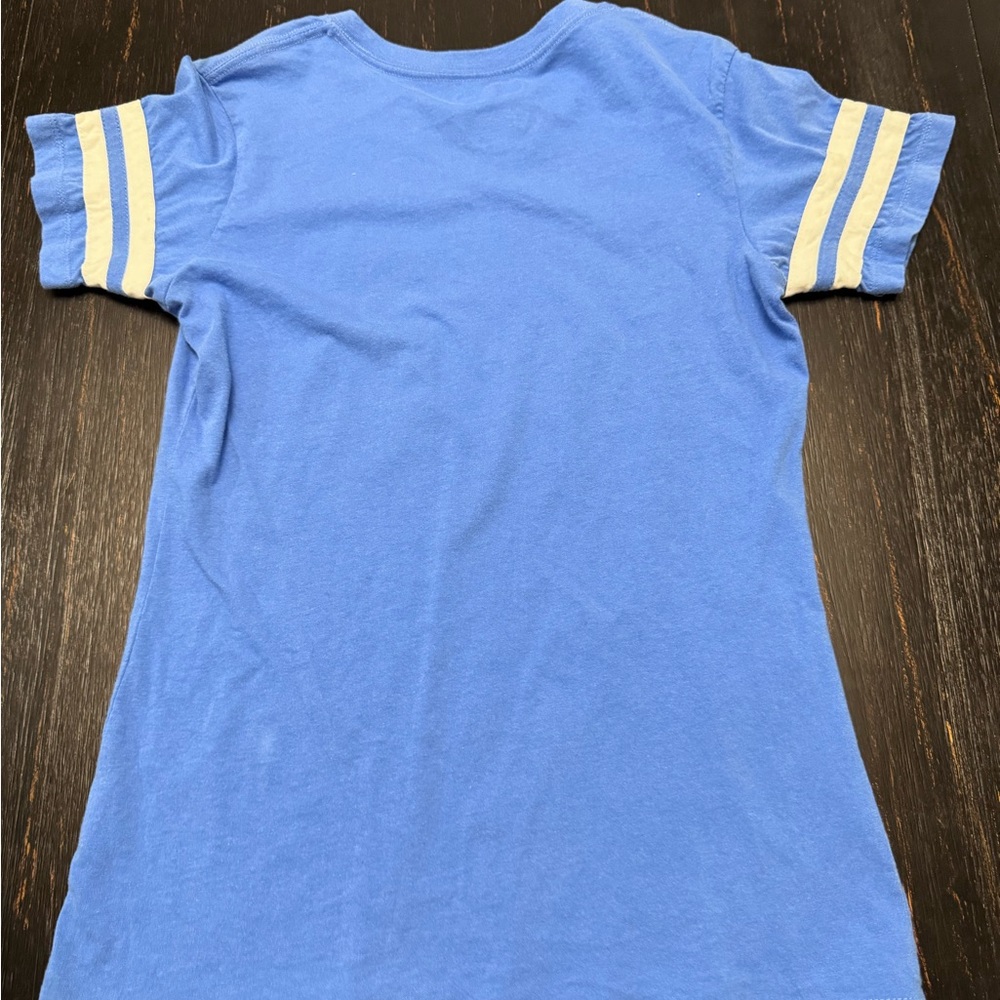 NFL Detroit Lions Blue Tee with White Lettering - Picture 4 of 4